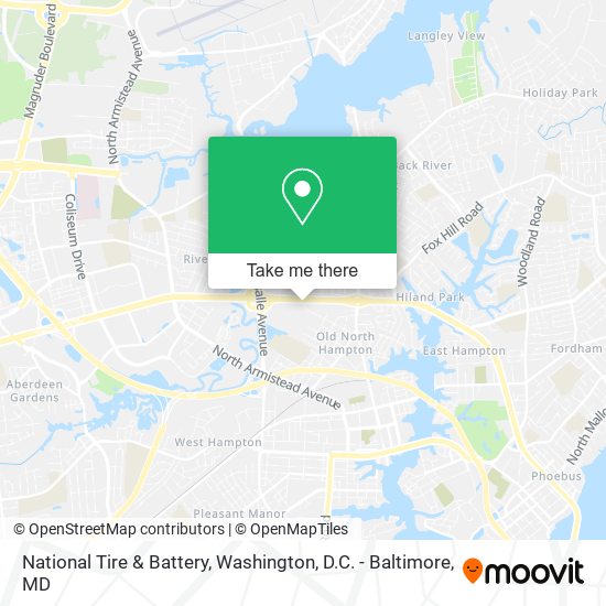 Mapa de National Tire & Battery