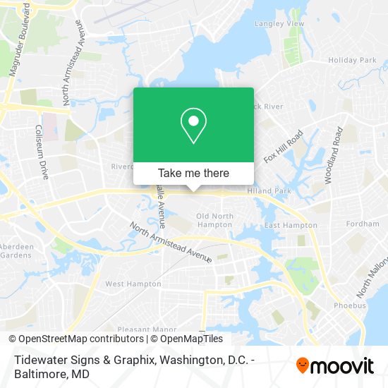 Mapa de Tidewater Signs & Graphix