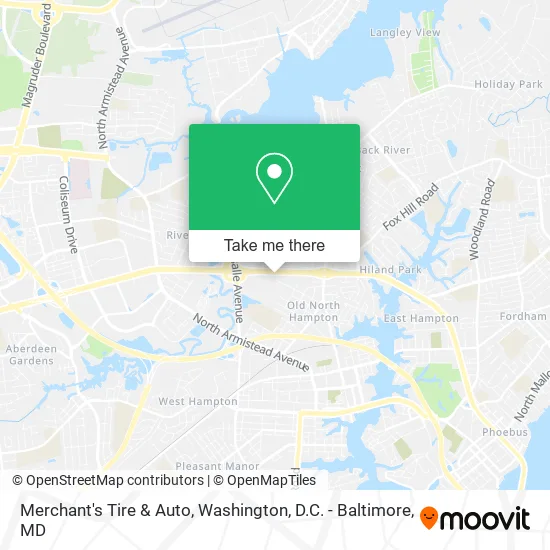 Merchant's Tire & Auto map