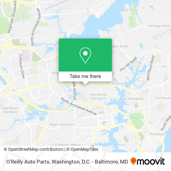 O'Reilly Auto Parts map