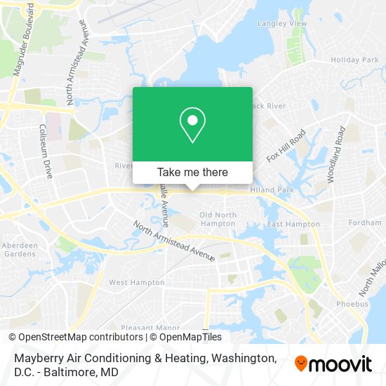 Mayberry Air Conditioning & Heating map