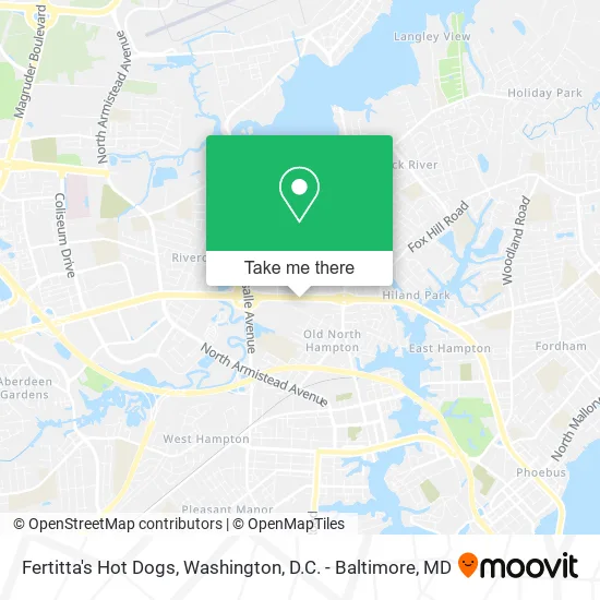 Fertitta's Hot Dogs map