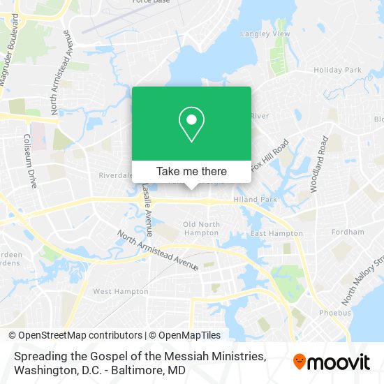 Spreading the Gospel of the Messiah Ministries map