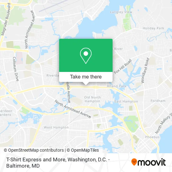 T-Shirt Express and More map