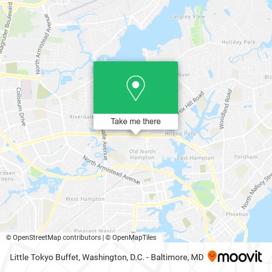 Little Tokyo Buffet map