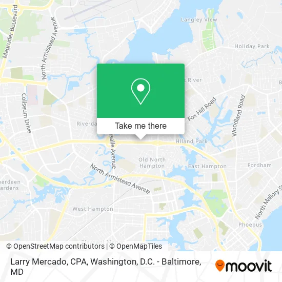 Larry Mercado, CPA map