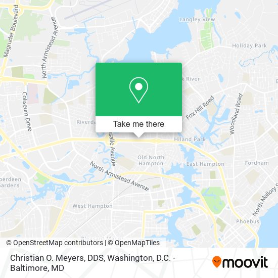 Christian O. Meyers, DDS map