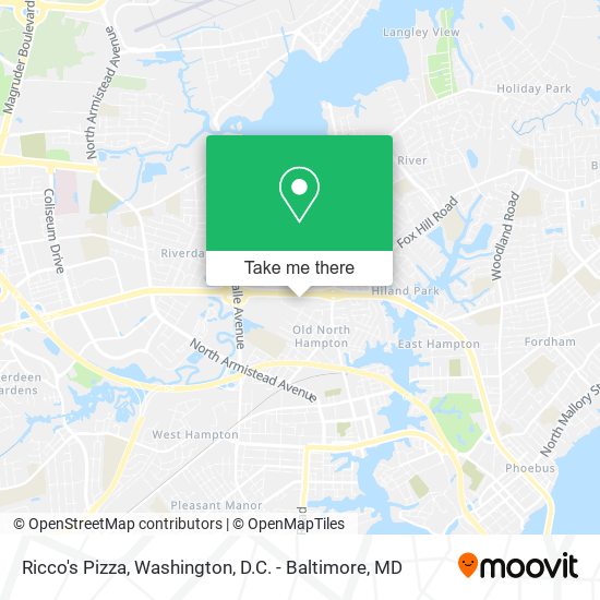 Mapa de Ricco's Pizza