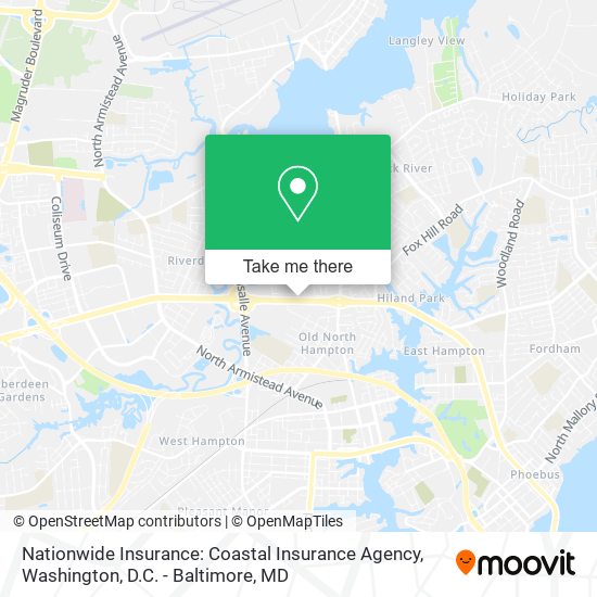 Nationwide Insurance: Coastal Insurance Agency map