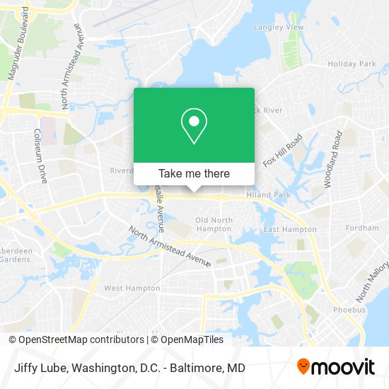 Jiffy Lube map