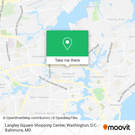 Langley Square Shopping Center map