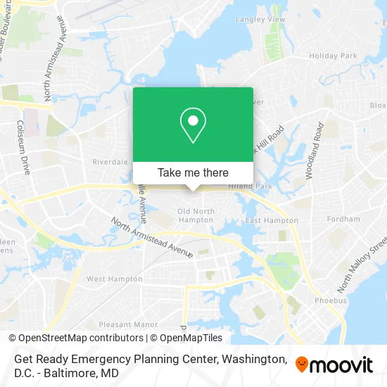 Get Ready Emergency Planning Center map