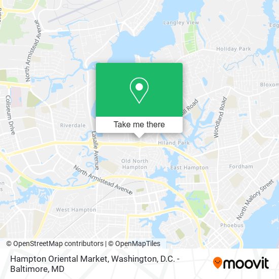 Mapa de Hampton Oriental Market
