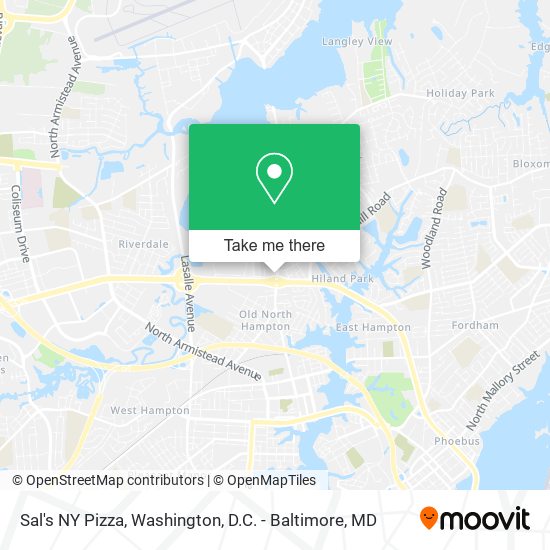 Sal's NY Pizza map