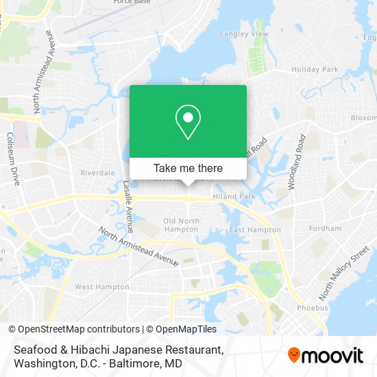 Mapa de Seafood & Hibachi Japanese Restaurant