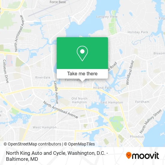 North King Auto and Cycle map