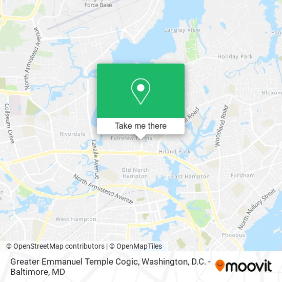 Greater Emmanuel Temple Cogic map