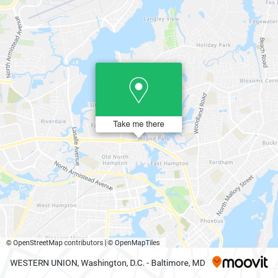 WESTERN UNION map