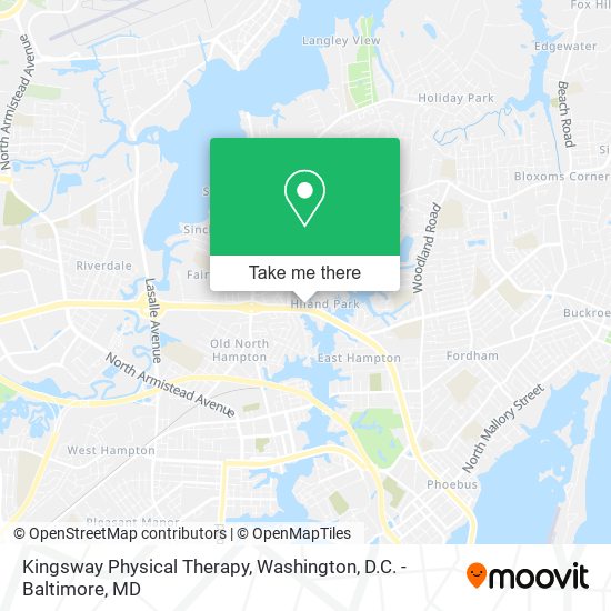 Mapa de Kingsway Physical Therapy