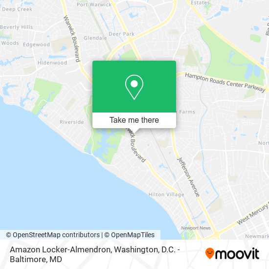 Amazon Locker-Almendron map