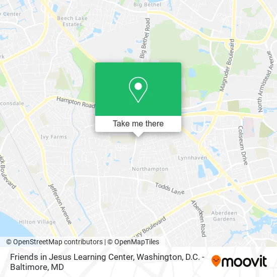 Friends in Jesus Learning Center map