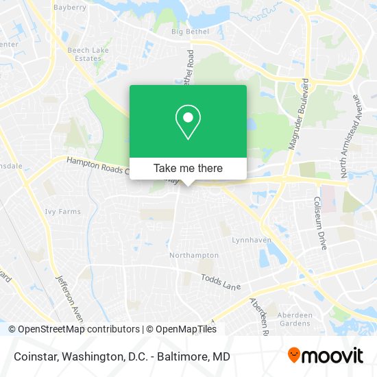 Coinstar map