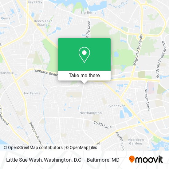 Little Sue Wash map