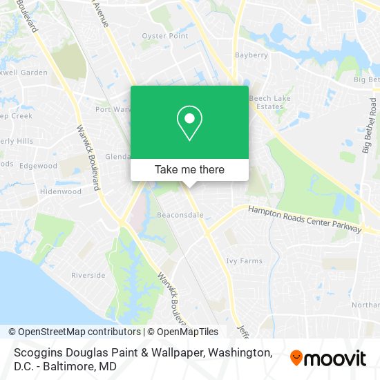 Mapa de Scoggins Douglas Paint & Wallpaper