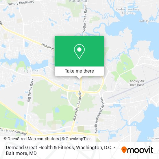 Mapa de Demand Great Health & Fitness