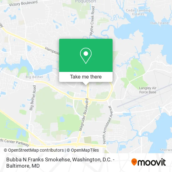 Bubba N Franks Smokehse map