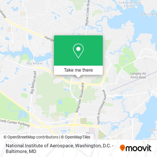 Mapa de National Institute of Aerospace