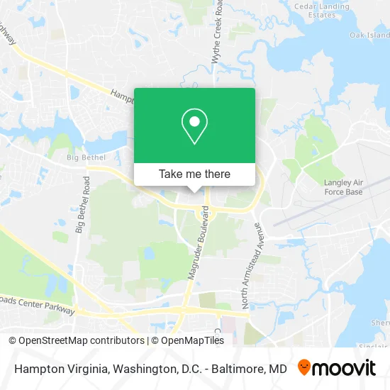 Hampton Virginia map