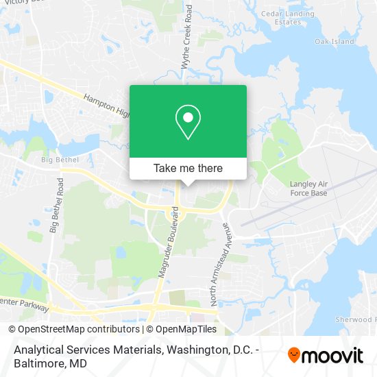 Mapa de Analytical Services Materials