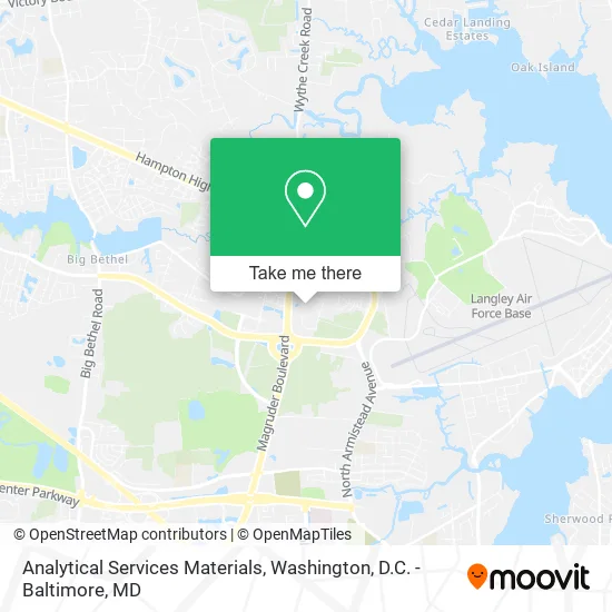 Analytical Services Materials map