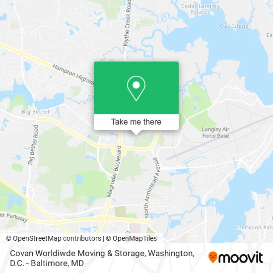 Covan Worldiwde Moving & Storage map