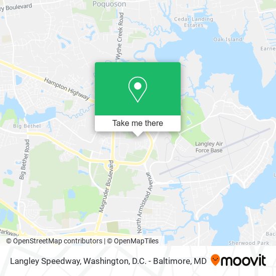 Mapa de Langley Speedway