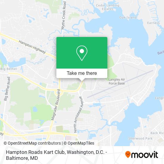 Hampton Roads Kart Club map