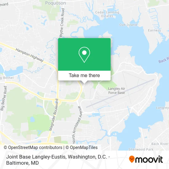 Joint Base Langley-Eustis map
