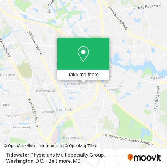 Tidewater Physicians Multispecialty Group map