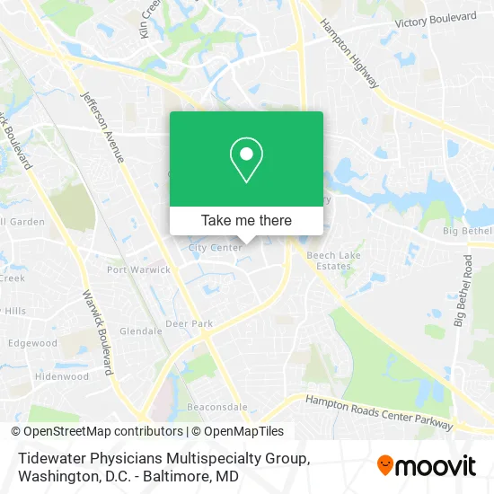 Tidewater Physicians Multispecialty Group map