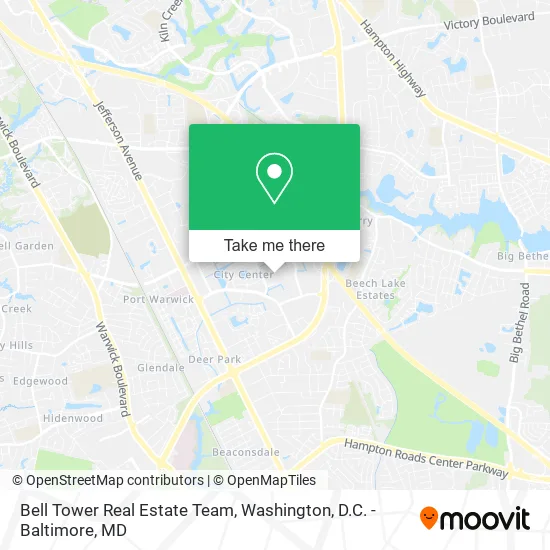 Bell Tower Real Estate Team map