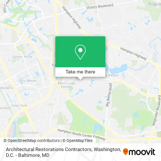 Architectural Restorations Contractors map