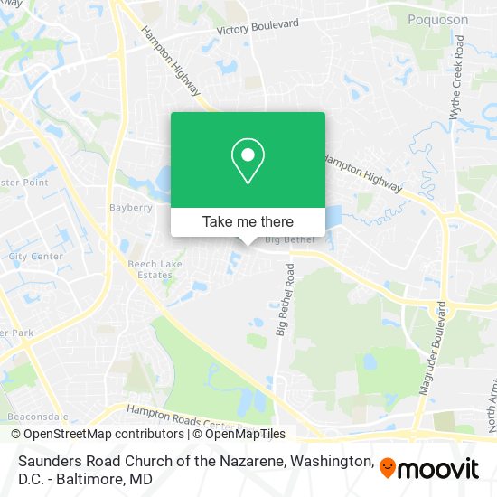 Saunders Road Church of the Nazarene map