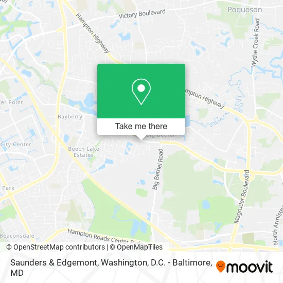 Saunders & Edgemont map