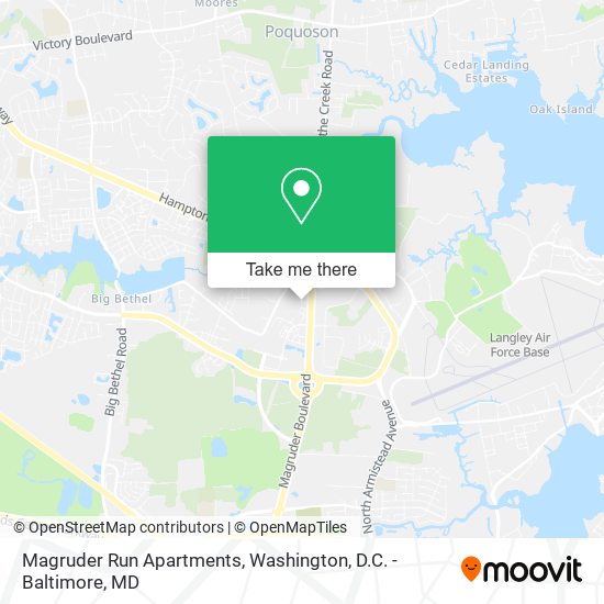 Mapa de Magruder Run Apartments