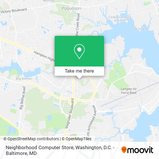 Neighborhood Computer Store map