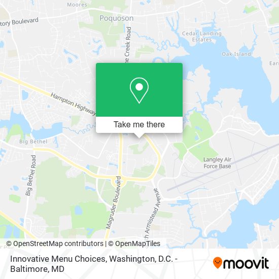 Innovative Menu Choices map