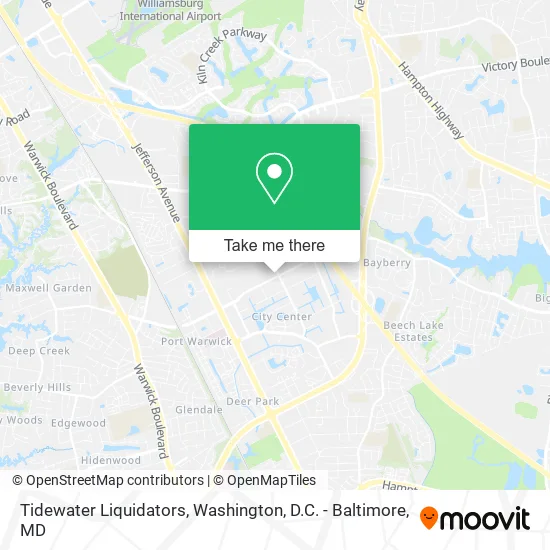Tidewater Liquidators map