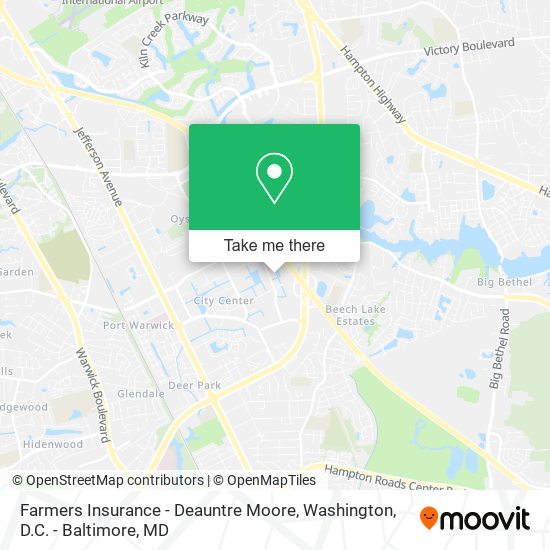Mapa de Farmers Insurance - Deauntre Moore