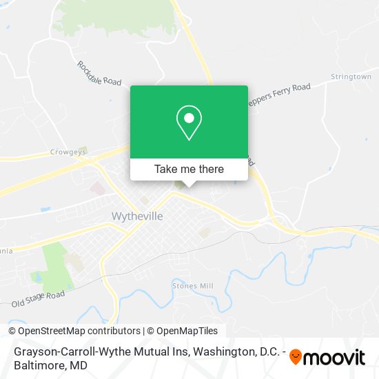 Grayson-Carroll-Wythe Mutual Ins map